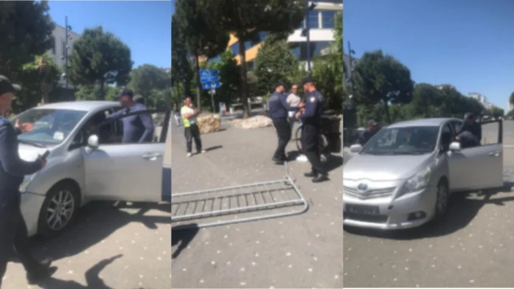 I riu nga Lezha tenton të hyjë me makinë në sheshin “Skënderbej” të mbushur me njerëz