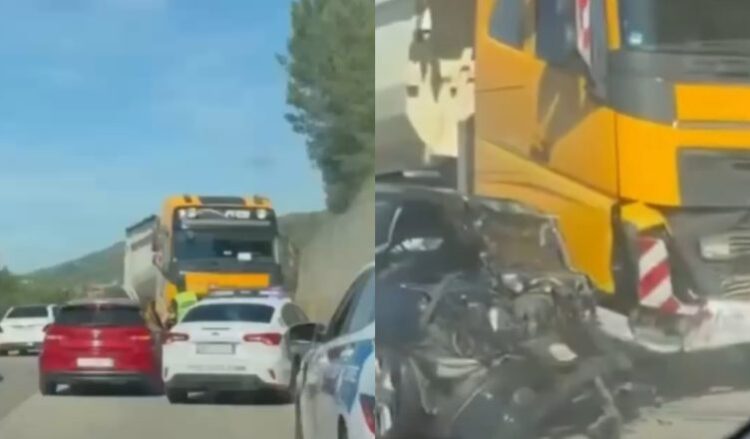 Aksident në Elbasan! Makina përplaset me kamionin, në gjendje të rëndë drejtuesja dhe një fëmijë