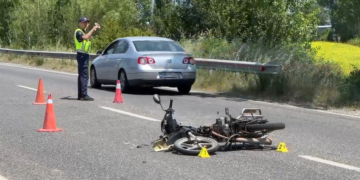 Aksident në aksin Lezhë-Shkodër, plagoset drejtuesi i motorit
