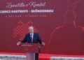 Berisha: Të frymëzohemi nga heroi ynë kombëtar Skënderbeu  për të rrëzuar kryetradhtarin e vendit, Edi Ramën