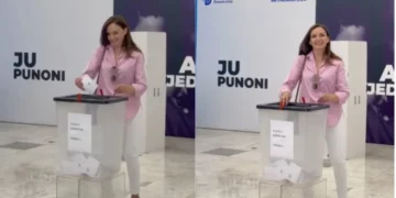 Në fletën e votimit është vetëm emri i Berishës, Jorida Tabaku këmben batuta me gazetarët: Ishte shkurt