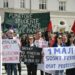 Protestë për 1 Majin në Prishtinë, sindikatat dalin në mbështetje të punëtorëve