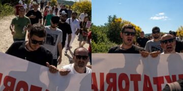 Banorët e Zvërnecit ngrihen në protestë: Prona jonë, e drejta jonë!