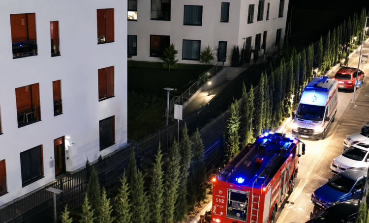 Zjarr në një pallat në Tiranë! Evakuohen banorët, një grua dërgohet në spital nga asfiksia