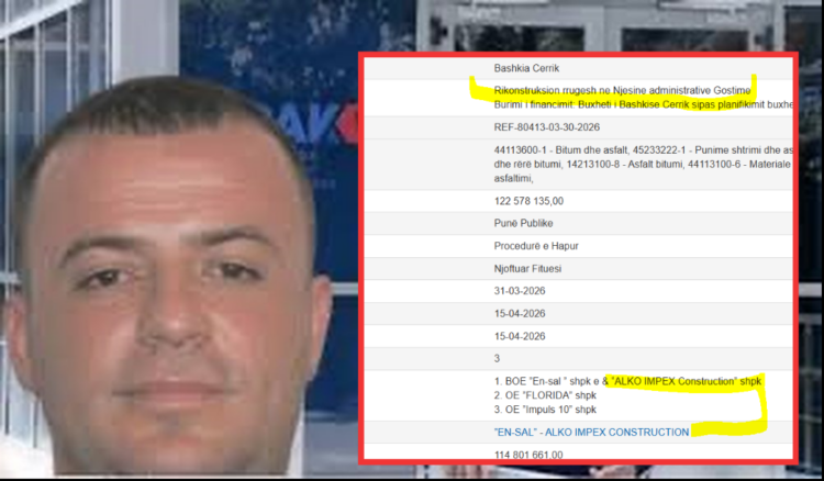 Arbër Abazi, 2 tendera, 2 miliardë lekë në 1 ditë! “Alko” përballë 2 konkurrentëve fiktivë në Cërrik, firmos kryetari i PS-së