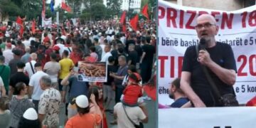 Aktori Mehdi Malkaj merr mikrofonin para Kryeministrisë: Është turp i madh, hiqini partitë!