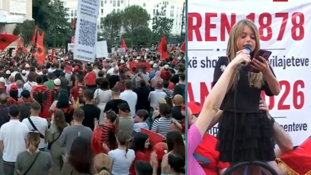 “Edhe ne kemi të drejtë për një Shqipëri më të mirë”/ Vogëlushja merr mikrofonin