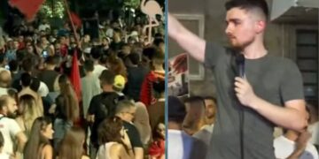 I riu kundërshton programin e grupit koordinues të protestës, i heqin mikrofonin