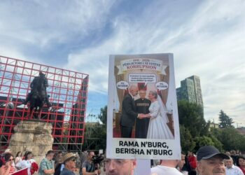 Protestuesit nuk i ndahen Berishës me parulla/ Organizatori Arben Kola: Lëvizja s’është vetëm kundër Ramës…