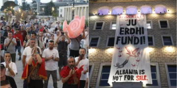 Protestuesit futen brenda Universitetit dhe prishin pajisjet e auditorëve, përplasje edhe me rojet