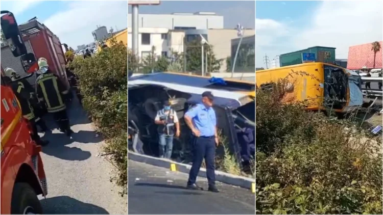 Aksidenti me dy viktima në autostradë, dyshohet se i ra infarkt shoferit të autobusit të linjës Berat-Tiranë, plagosen 17 persona