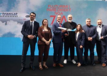 Aeroporti Ndërkombëtar i Tiranës nis fluturimet direkte mes Tiranës dhe Torontos, Kanada