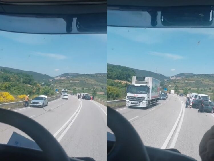 Aksident i rëndë në Mallakastër, 5 makina të përplasura dhe disa të lënduar