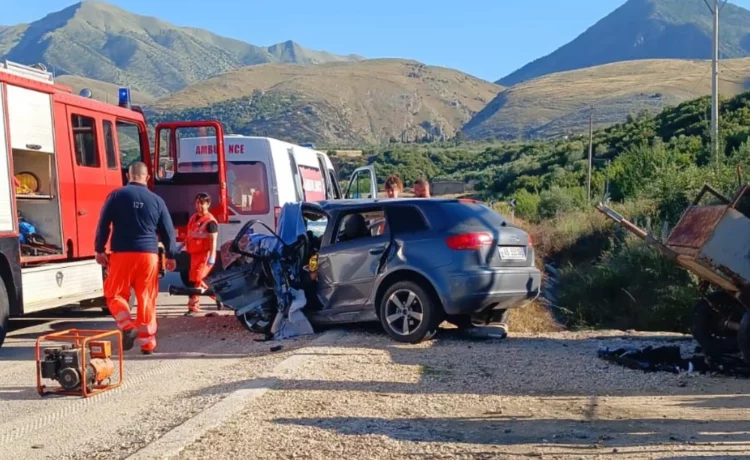 Aksident tragjik në aksin Kardhiq-Delvinë, një viktimë dhe tre të plagosur