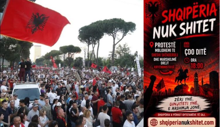 Sot dita e 12 e protestës: Në Shqipëri lindëm dhe për Shqipërinë vdesim! Kurrë nuk e falim, kurrë nuk e shesim