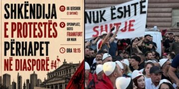 “Shqipëria është e shqiptarëve!” Protestat kundër qeverisë pëhapen edhe në diasporë, pas Berlinit do të mbahet miting edhe në Frankfurt