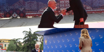 ‘I gjunjëzohem vetëm Giorgia Melonit’, Paloka i nxjerr foton: Kryeministrër që vetëm gënjen