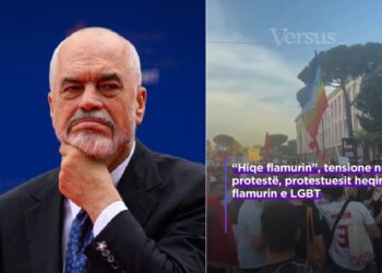 Dhjetëra mijëra protestues i kërkojnë dorëheqjen, Rama reagon kundër largimit të flamurit të LGBT-së