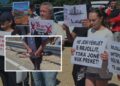 Kundër ndërtimit të resortit/ Me darë me vete për të prerë telat me gjemba, banorët e Rrjollit hidhen në protestë