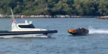 Me shpejtësi të lartë drejt skafit të policisë! Pamje nga aksidenti në Ksamil ku humbi jetën 20-vjeçari