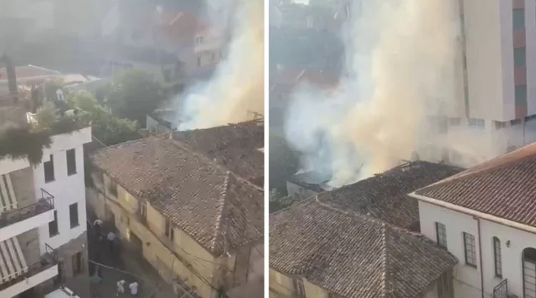 Zjarr në qendër të Durrësit, objekti në konflikt gjyqësor me kishën katolike