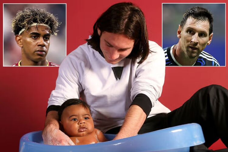 Messi flet për foton ikonike me Yamal: E lava kur ishte foshnjë dhe tani do të luajmë kundër njëri-tjetrit në finalen e Botërorit.