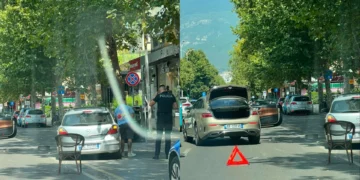 Aksident në qendër të Tiranës, dy mjetet përplasen me njëra-tjetrën