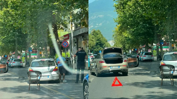 Aksident në qendër të Tiranës, dy mjetet përplasen me njëra-tjetrën