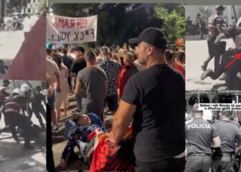 U arrestua dje nga policia se protestoi, shqiptarët dhurojnë mbi 115 mijë € për babain e djalit të paralizuar
