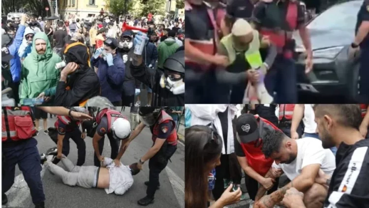 U shoqëruan nga policia gjatë protestës, lirohen organizatori Arben Kola dhe disa protestues