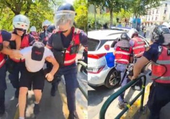 Tensione te protesta, policia shoqëron me forcë aktivistin Edison Lika