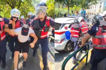 Tensione te protesta, policia shoqëron me forcë aktivistin Edison Lika