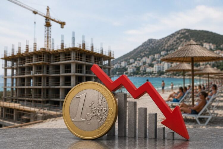 Rënia e Euros shpjegohet më shumë nga lejet e ndërtimit se turistët