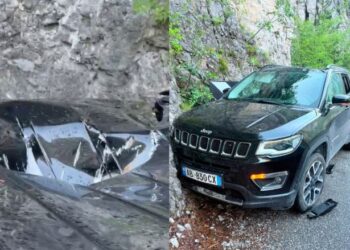 Shmanget tragjedia, guri gjigant bie mbi makinën e turistëve në rrugën e Thethit