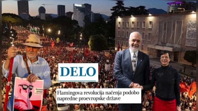 Lubonja për median e madhe sllovene: Flamingot’ i rrëzuan fasadën kryeministrit! Marta Kos s’i dëgjon protestuesit