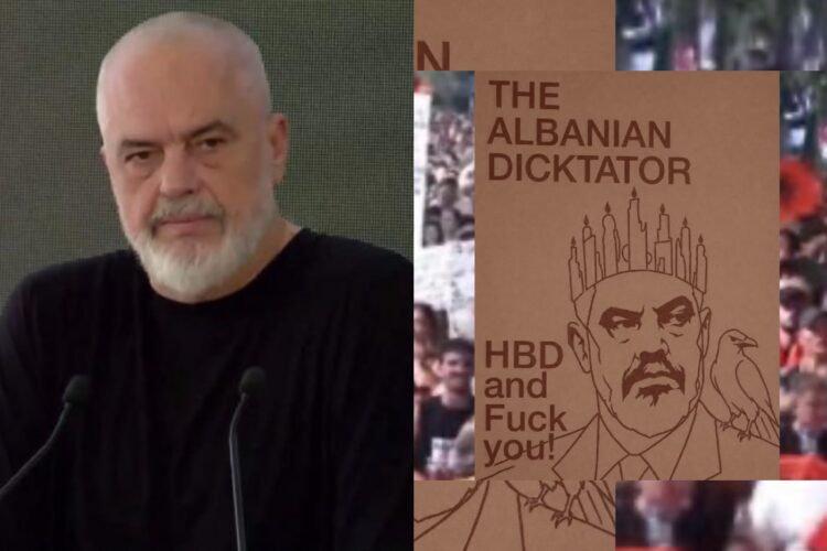 Rama feston ditëlindjen, protestuesit kanë një urim special: Gëzuar Ditëlindjen dhe Fu*k You