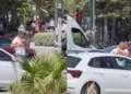 Aksident në rrugën e Skelës në Vlorë, drejtuesit e mjeteve përfshihen në konflikt fizik
