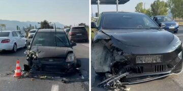 Përplasje e trefishtë në rrugën Lezhë-Laç, plagoset një person