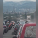 Trafik i rënduar në autostradën Tiranë-Elbasan, varg kilometrik automjetesh