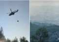 Zjarri në masivin pyjor të Krujës, rinis ndërhyrja nga toka dhe ajri