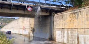 Plas tubacioni i ujit të pijshëm në Unazën e Madhe të Tiranës