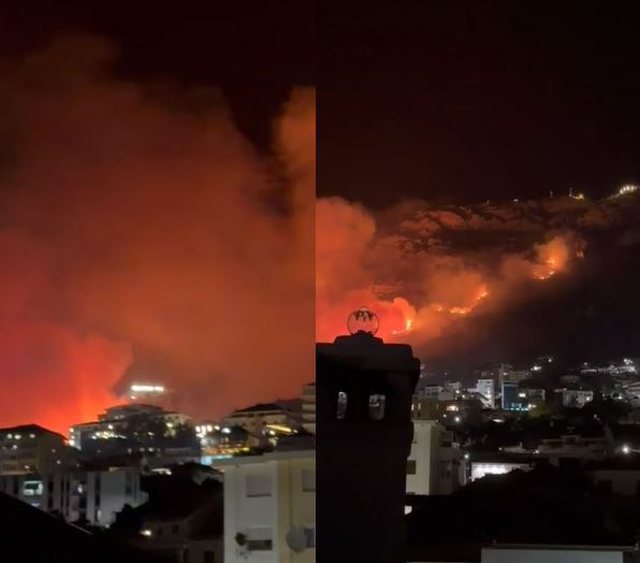 “Po digjet Kruja”, Situatë dramatike në qytet, flakët gjigante përparojnë drejt banesave, digjen disa prej tyre