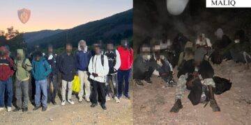 Theu arrestin në shtëpi për të trafikuar 28 sudanezë, pranga 2 personave gjatë operacionit në Korçë