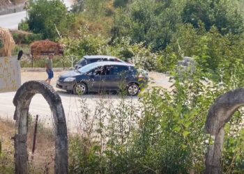 Lëndohen 3 pjesëtarët e familjes në Poliçan, shoferja humb kontrollin e drejtimit dhe makina del nga rruga
