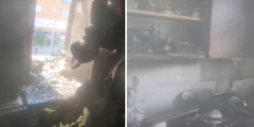 Përfshihet nga zjarri apartamenti pranë stadiumit “Selman Stërmasi”
