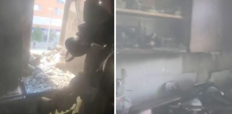 Përfshihet nga zjarri apartamenti pranë stadiumit “Selman Stërmasi”