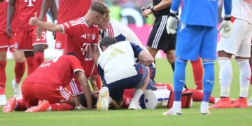 Momente paniku te Bayerni, Jamal Musiala humb ndjenjat në fushë gjatë ndeshjes miqësore