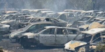 Zjarr i madh në Selenicë, shkrumbohen disa automjete