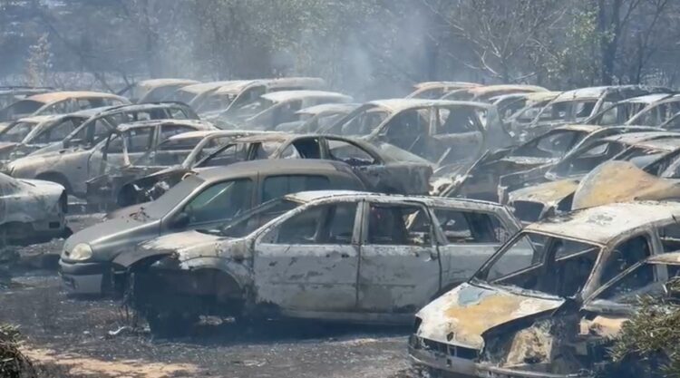 Zjarr i madh në Selenicë, shkrumbohen disa automjete