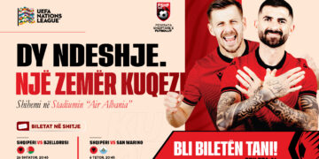 UEFA Nations League/ Dalin në shitje biletat për dy ndeshjet e Shqipërisë në “Air Albania” ndaj Bjellorusisë dhe San Marinos